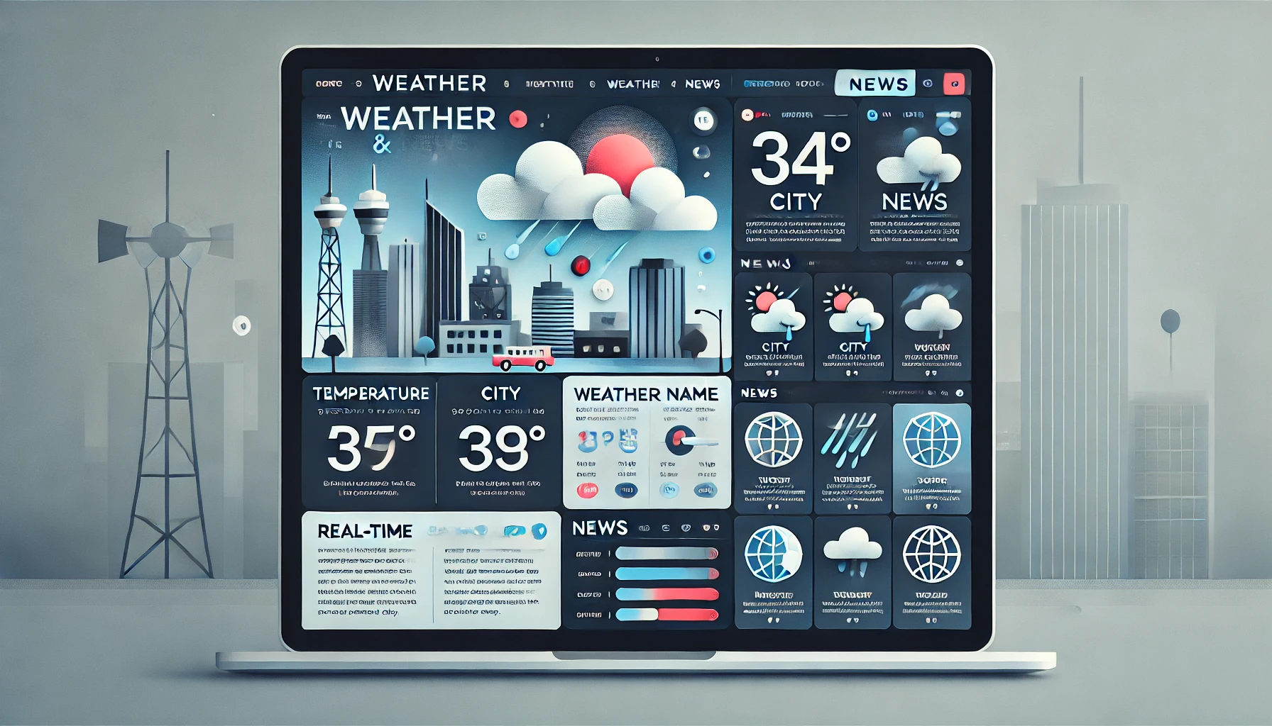  Realtime Weather and News application